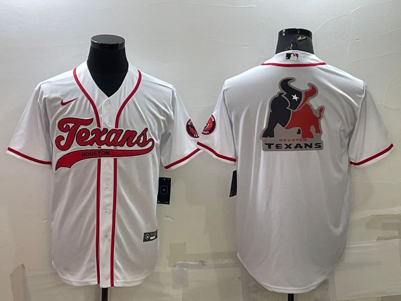 Men Houston Texans Blank White 2022 Nike Co branded NFL Jersey->houston texans->NFL Jersey